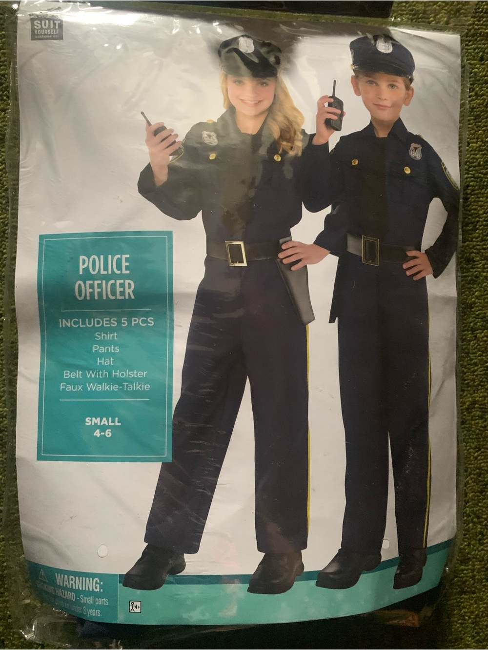 Kids Police Officer Costume - Navy Blue